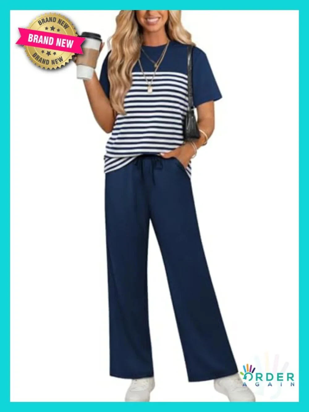 Buttery Soft 2 Piece Set Wide Leg Pants Matching Lounge Set S-2XL